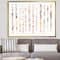 Designart - Multi-Color Geometric Bars - Modern Transitional Canvas in Gold Frame